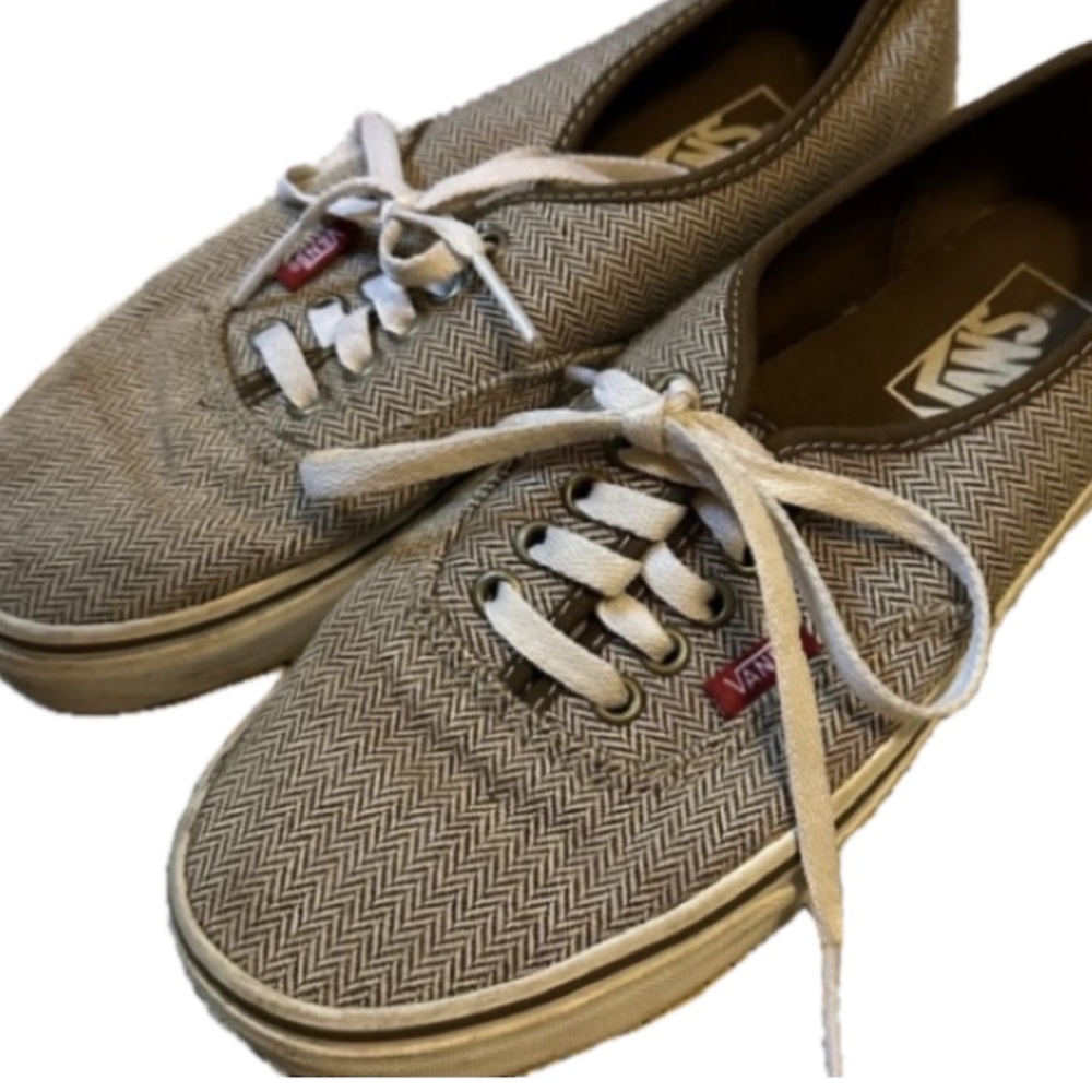 Vans Brown Chevron Women’s Size 8 Sneakers